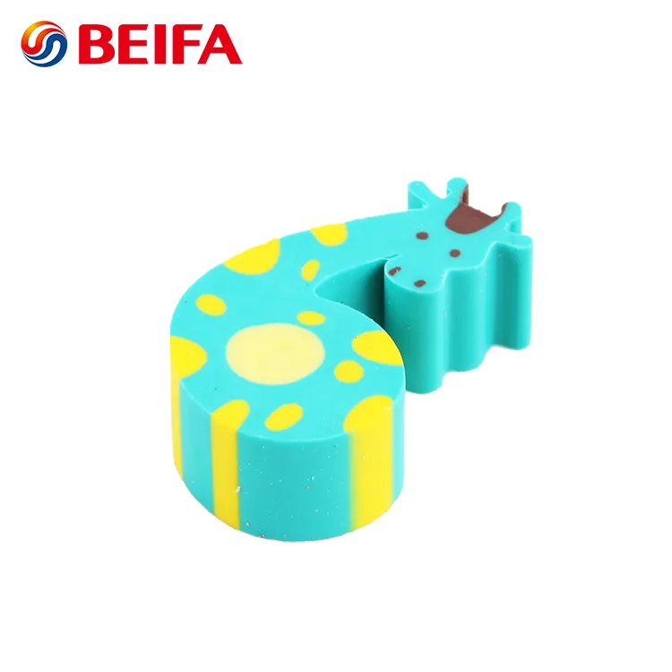 Beifa ब्रांड RB0014 मिनी प्यारा संख्या और जानवर आकार फैंसी कस्टम रबड़ सेट