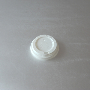 Customized Size Round Plastic PS Flat Lid Food Grade 62mm Leakproof for Hot Paper Cups Custom Color <strong>Realpack</strong> - Product Image 4