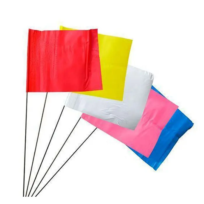 Bandeiras de marcação personalizadas de uso externo, baratas, multi cores, duráveis, para eventos de esportes de propaganda
