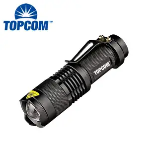 Ajustável Zoom XPE Lanterna LED Mini Lanterna Tocha Luz À Prova D' Água