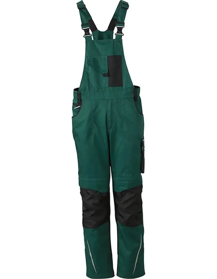 Bright สีเขียว Bib & รั้งช่างฝีมือวิศวกรช่างซ่อมจิตรกร overalls Workwear เครื่องแบบ