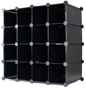 PP Shelf storage with doors shoe rack organizer shelving system plastic white