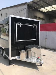 गुड डिजाइन 3 m वर्ग फास्ट फूड ट्रेलर खाद्य ट्रक बिक्री के लिए यूरोप