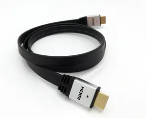 Оптовая продажа цветных плоских HDMI-кабелей Hdmi-Hdmi Удлинительный кабель штекер-штекер для монитора проектора компьютера