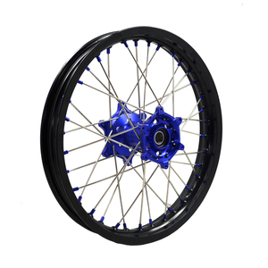 Jantes noires de moto avec moyeux bleus, pour YZ <span class=keywords><strong>250</strong></span> <span class=keywords><strong>YZF</strong></span> <span class=keywords><strong>250</strong></span> WRF 450 - Product Image 6