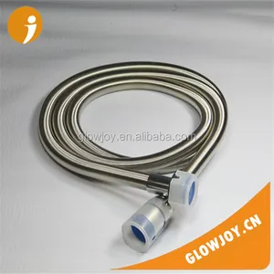 (GJ-YF011)360 degree rotating anti-twist high density hose ,brass insert brass nut 1.5m long shower hose