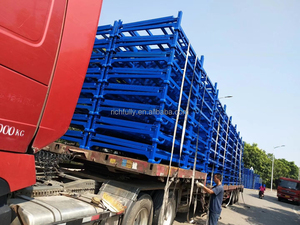 מפעל מכירה פלדת בד אחסון לערום מדף, מתגלגל מחסנית מתלה, מתקפל לערום מדפי ומדפים - Product Image 5