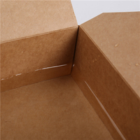 La carta kraft di fabbrica porta via la scatola di carta per la pasta estrarre i contenitori cibo di carta usa e getta estrarre i contenitori riciclabili