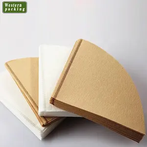 #4 Cone Filtros de Café de papel branco