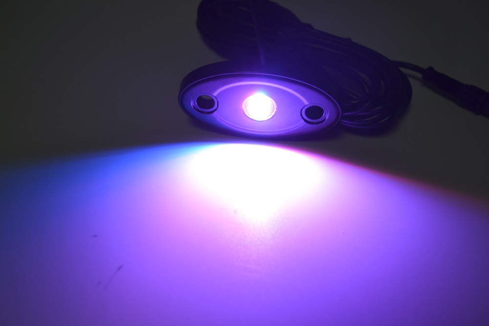 RGB impermeable offroad inalámbrico buletooth música cotrol roca llevó kit de luz
