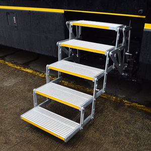 Marchepied pliable électrique en aluminium ES-F-5, 5 marches multiples pour van et <span class=keywords><strong>caravane</strong></span> - Product Image 2