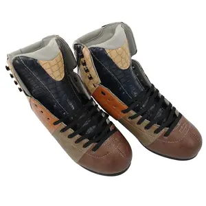 专业高品质艺术皮革四联线速度 roller 鞋靴子