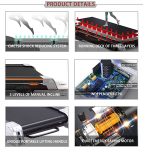 麗久佳 高品質 電動二層式ランニングボード ランニングマシン 折りたたみ式 フィットネス 家庭用 ジム機器 トレッドミル - Product Image 6