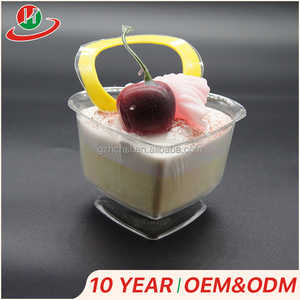 Promocional cuadrado vasos de plástico desechables helado pudding gelatina disparo tazas para fiesta de navidad - Product Image 6