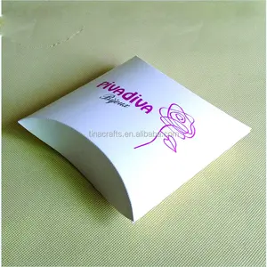 Paper pillow box for hair extension packaging