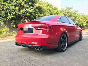 Diffusore Posteriore in Fibra di Carbonio <span class=keywords><strong>A3</strong></span> per <span class=keywords><strong>Audi</strong></span> <span class=keywords><strong>A3</strong></span> 8V Dynamic Sedan 4 Porte 2017 2018 2019 - Product Image 3