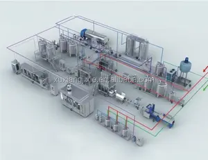 milk tea beverage making machinery plant/soya milk production equipment plant/cheese milk production line machinery machine