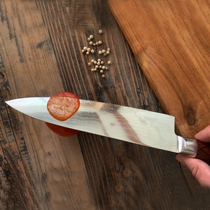 Nhà Máy Trực Tiếp Chuyên Nghiệp Carbon Cao Thép Không Gỉ 8 Inch Damascus Đầu Bếp Dao Với G10 Xử Lý - Product Image 4