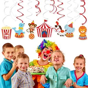 Huancai Carnaval Feest Decoraties 30 Cts Pvc Hangende Folie Wervelt Huis Plafond Streamers Voor Kinderen Verjaardag Circus Feestartikelen