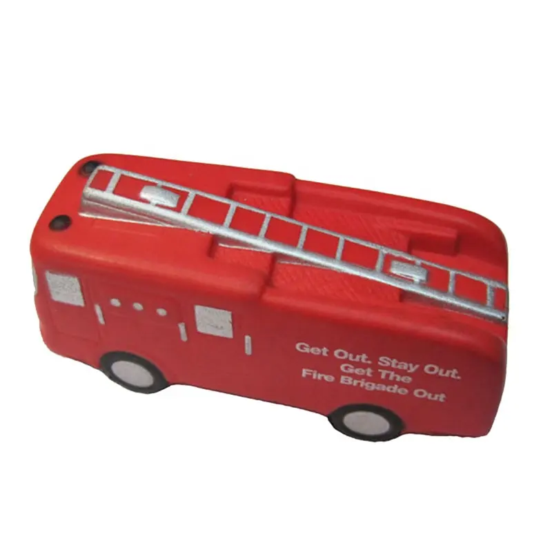 Factory Custom Fire Truck Stress Ball Reliever Toys