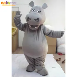 OEM Or ODM Survice Fur Adult Animal Hippo Mascot Costume