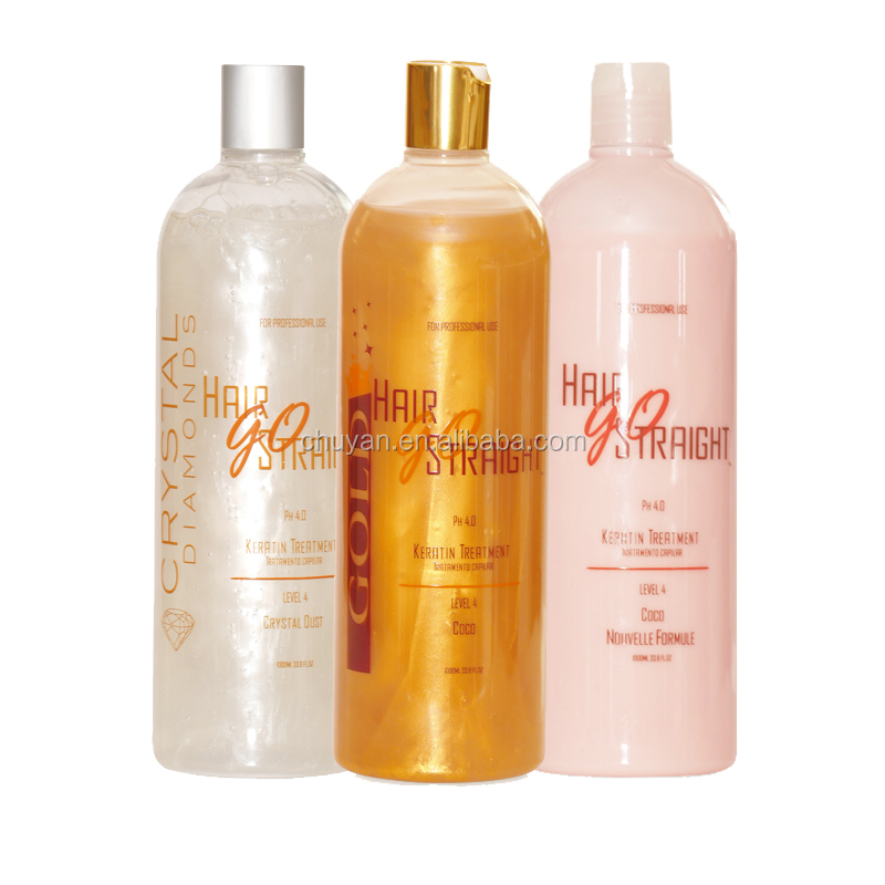 Натуральный прямой Бразильский Кератиновый сглаживающий крем против спутывания волос GO GOLD, лечение для выпрямления волос 1000 мл, оптовая продажа с завода