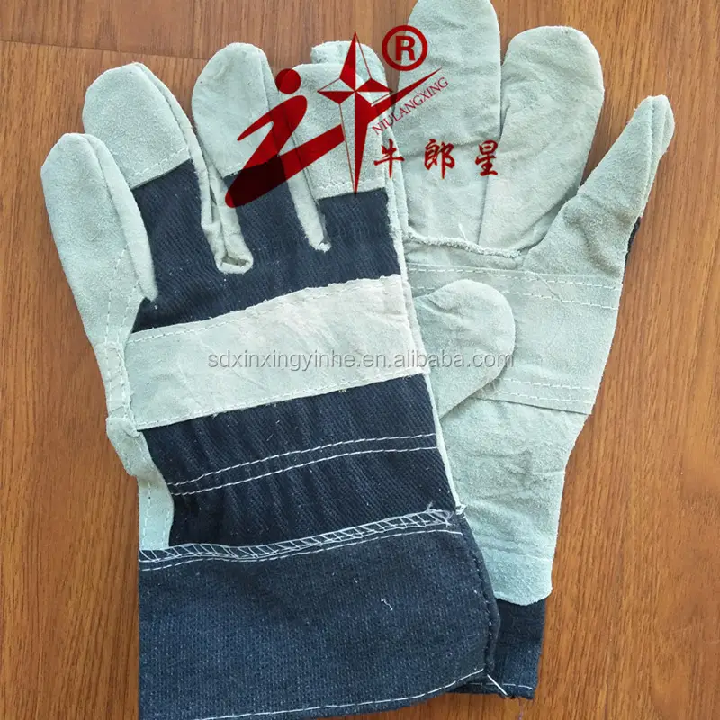 Guantes de trabajo de Palma de cuero para Vaqueros, calidad BC, 10,5"