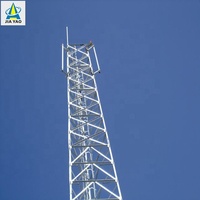 Mât de Télécommunication à Treillis Angulaire en Acier à 3 Jambes, Tailles 20 25 30 35 40 42 45 48 50 52 55 60 65 Mètres