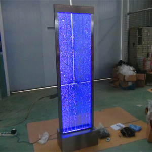 Op Maat Gemaakte Vloer Staande Indoor Led Verlichte Dansende Fontein Aquarium Scherm Waterbel Muur - Product Image 2