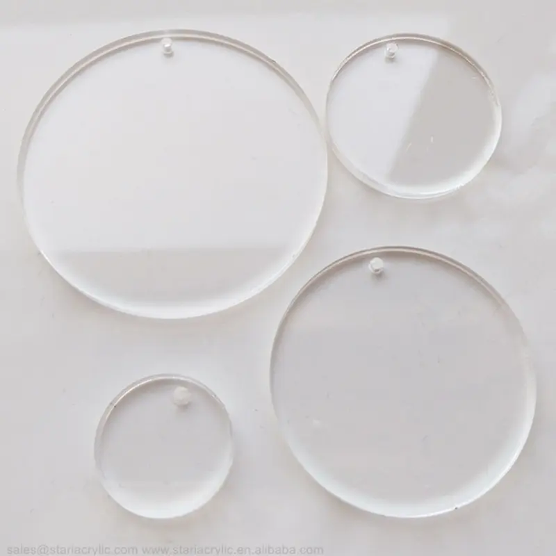 Mestiere Acrilico Disco Acrilico Cerchi di Plastica Trasparente Dischi