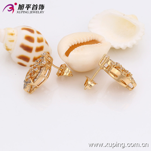 C208035--29318 Pendientes de Botón <span class=keywords><strong>Xuping</strong></span> de Moda, Chapados en Oro de 18K, con Cristal - Product Image 3