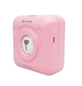 Imprimante <span class=keywords><strong>PeriPage</strong></span> A6 Mini avec batterie au lithium intégrée, étiquettes autocollantes, imprimante de poche avec interface micro USB - Rose - Product Image 3