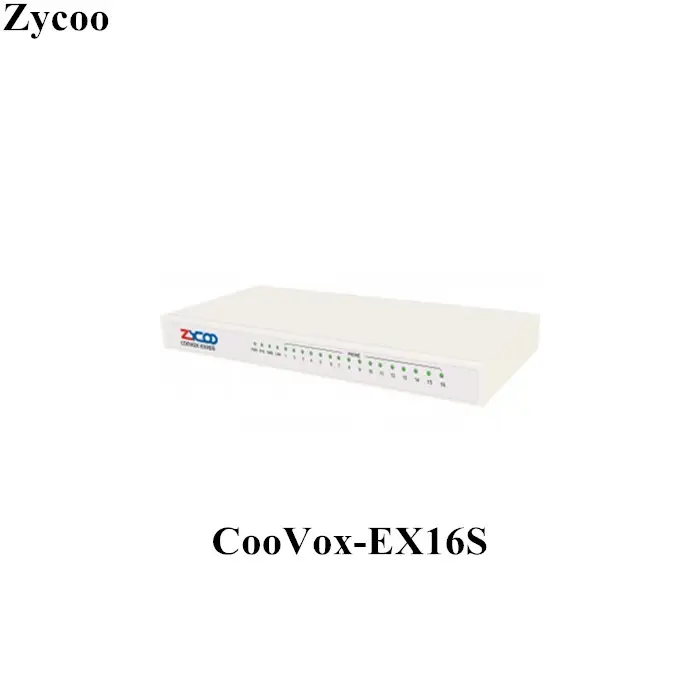 ZYCOO CooVox V2 Series IP <span class=keywords><strong>PBX</strong></span> 16 FXS Port Kotak Ekspansi CooVox-EX16S
