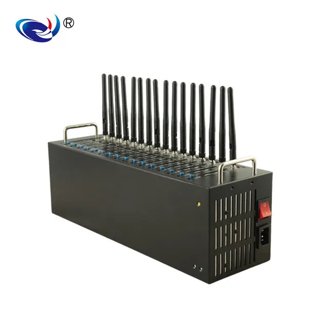2016 hot selling 3G high speed 800/1900 MHZ EVDO SL3010T module 32 port gsm modem pool bulk sms and OPEN AT STK