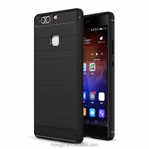 Antiurto Caso In Fibra di Carbonio Per Il Caso di <span class=keywords><strong>Huawei</strong></span> Ascend P9 P <span class=keywords><strong>9</strong></span> In Gomma Cassa Del Telefono Per <span class=keywords><strong>Huawei</strong></span> P9 Lite 2016 Posteriore copertura p9 più il sacchetto - Product Image 3