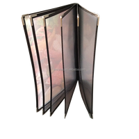 Nouveau Plusieurs Pages Restaurant Transparent En Plastique Menu Titulaires Livret Style 10 Vues