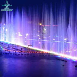 Klasik Ukuran Besar Musik Dancing Water Acara Lampu LED Menari Air Mancur Outdoor