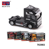 Camion remorque miniature en métal, nouveau design, jouet à tirer en arrière, à vendre