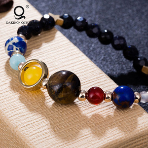 2018 nuevo universo Galaxy los ocho planetas <span class=keywords><strong>del</strong></span> Sistema Solar estrella tutor Piedra Natural pulsera - Product Image 5