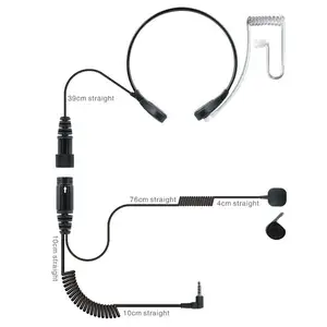 HYS-auricular Walkie Talkie con micrófono de Control de garganta, TC-314-1