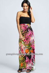 de vacaciones de verano en <span class=keywords><strong>la</strong></span> playa sin respaldo de impresión floral maxi vestido 2014 el servicio del oem precio al por mayor - Product Image 1