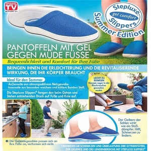 3D เจลเมมโมรี่โฟมรองเท้าแตะฤดูร้อนรุ่น Hausschuhe Mit Gel-Sohle <span class=keywords><strong>Gr</strong></span> 37-38 - Product Image 3