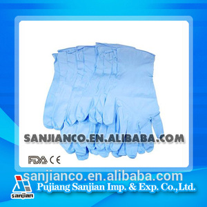 Top professional blue lab surgical disposable medical examination nitrile examination gloves - Product Image 1