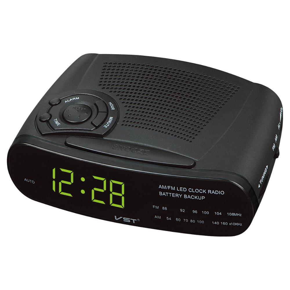 호텔 룸 Decor LED Digital Radio 스누즈 Alarm Clock AM FM Radio