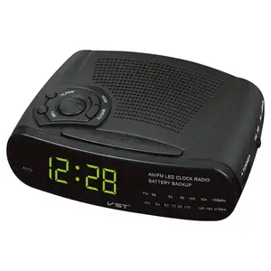 Radio numérique LED, réveil avec alarme, AM FM, décoration de chambre d'hôtel, nouveau