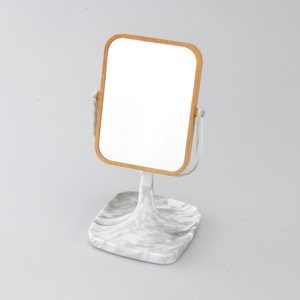 Nueva llegada Espejo de forma redonda blanca con base - Product Image 6