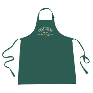 Logotipo Personalizado de alta Qualidade ou de Algodão Bordado Longo Trabalho Avental de Sapateiro Avental PARA CHURRASCO Cooking Chef de Cozinha Avental