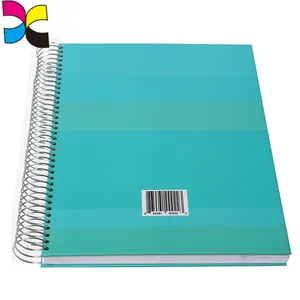 Papel personalizado colorido atacado barato espiral notebook impressão personalizada nota livro