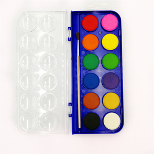 Meilleur <span class=keywords><strong>prix</strong></span> de 12/24/48 couleurs conception personnalisée papeterie emballage <span class=keywords><strong>aquarelle</strong></span> <span class=keywords><strong>peinture</strong></span> étain palette - Product Image 2
