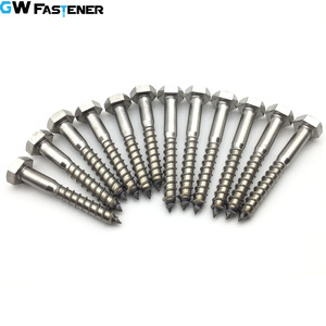 ASTM 18-8สแตนเลส304 A2สแตนเลส316 A4 Hex Head Lag สกรูโค้ชสกรู Lag Bolt